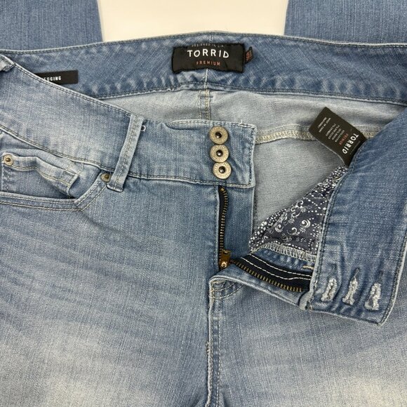 Womens Torrid Premium High Rise Light Wash Blue Jeggings - Picture 5 of 9